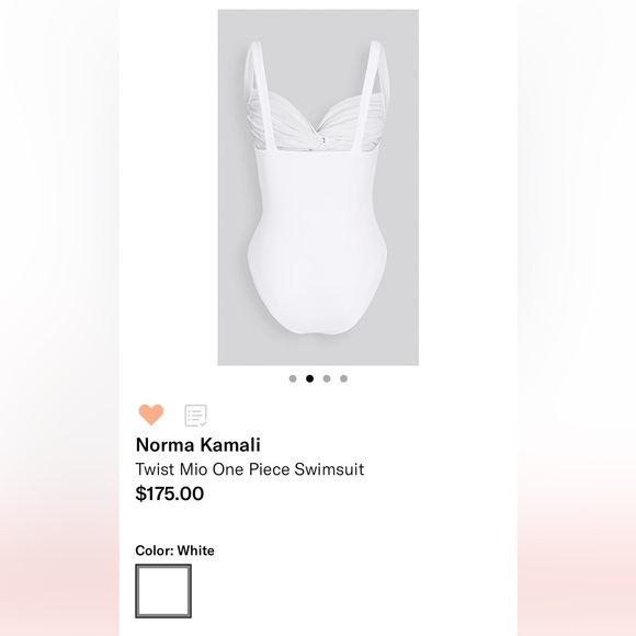 Norma Kamali One Piece Swim Suit - Picture 2 of 7